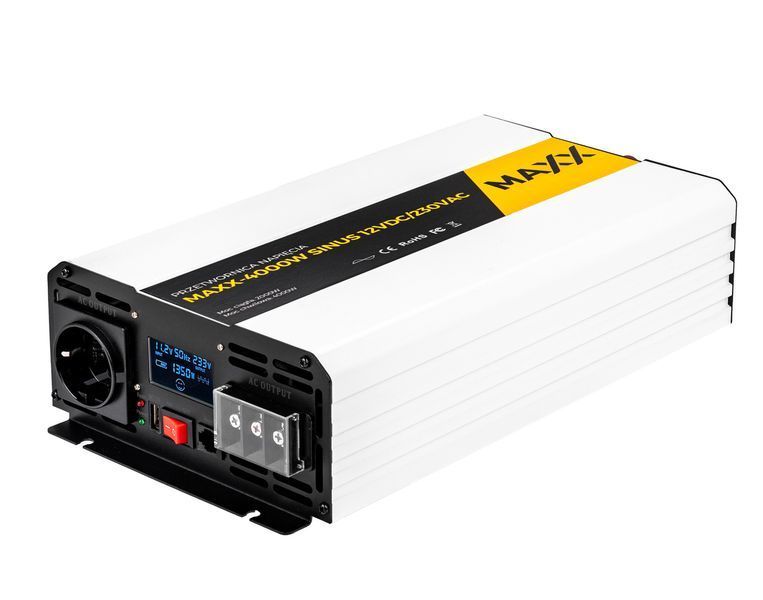 Інвертор чистий синус 12/230 в 2000/4000 вт maxx 4sun R0211RC PRZ269 фото