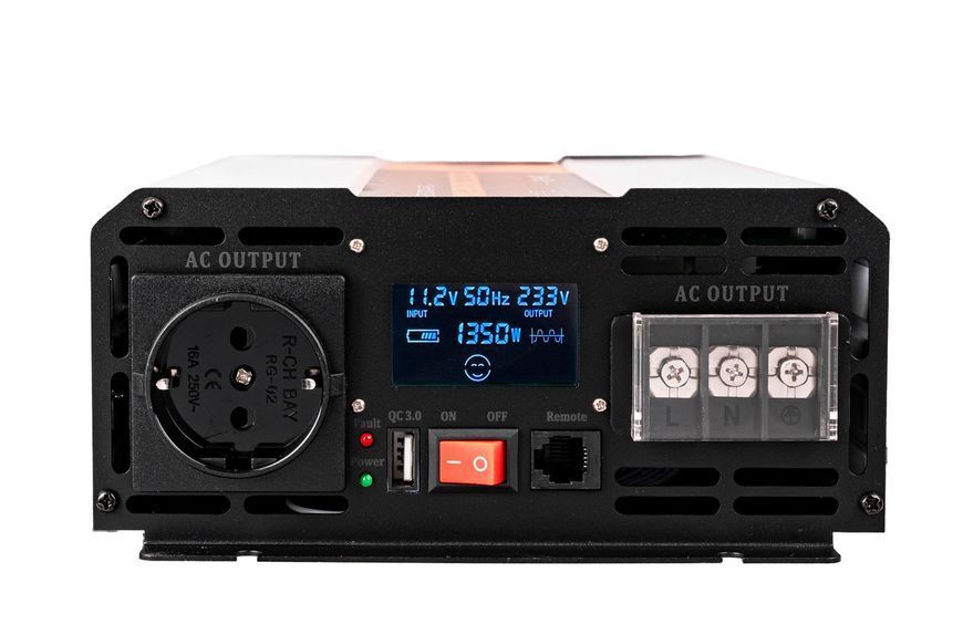 Інвертор чистий синус 12/230 в 2000/4000 вт maxx 4sun R0211RC PRZ269 фото