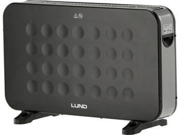 Конверторний обігрівач 2000вт чорний lund 68651 Lund 68651 фото