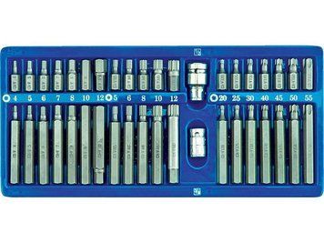 Спеціальні ключі hex, torx, spline, набір з 40 шт.у металевій касеті vorel 66400 Vorel 66400 фото