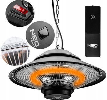 Іч-обігрівач neo 1500 вт на стелю Neo Tools 90-034 фото