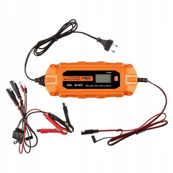 Зарядний пристрій 10а/160вт 3-200 ач neo tools 11-892 Neo Tools 11-892 фото
