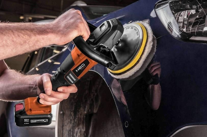 Акумуляторна безщіткова полірувальна машина 18в neo tools 04-602 Neo Tools 04-602 фото